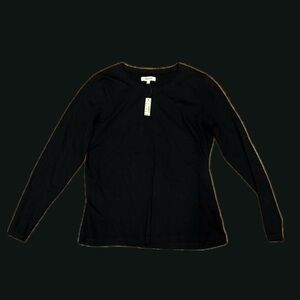 Madewell black basic long sleeve tee